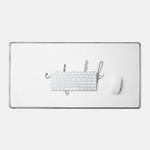Nom de script informel blanc clair (Clavier et souris)