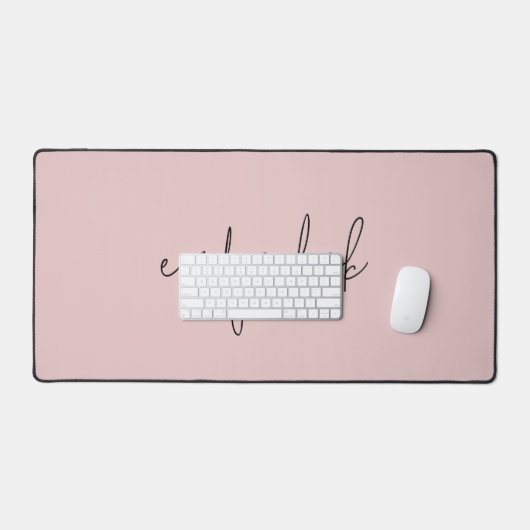 Nom de script informel rose pâle (Clavier et souris)