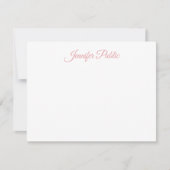 Nom de script main élégant Modèle de texte rose pl (Devant)