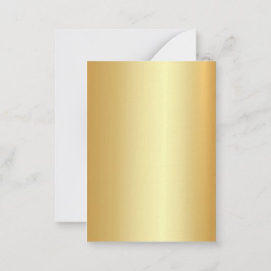 Nom de script manuscrit Elegant Gold Modèle (Dos)