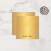 Nom de script manuscrit Gold Arrière - plan Modèle (Devant/Arrière en situation)