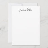 Nom de script manuscrit personnalisé Modèle élégan (Devant)