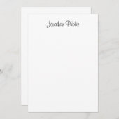 Nom de script manuscrit personnalisé Modèle élégan (Devant / Derrière)