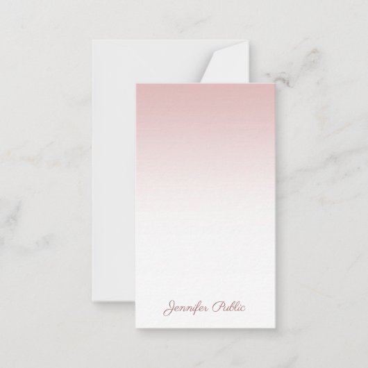 Nom de script manuscrit Rose Gold Elegant Modèle (Devant)