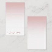 Nom de script manuscrit Rose Gold Elegant Modèle (Devant / Derrière)