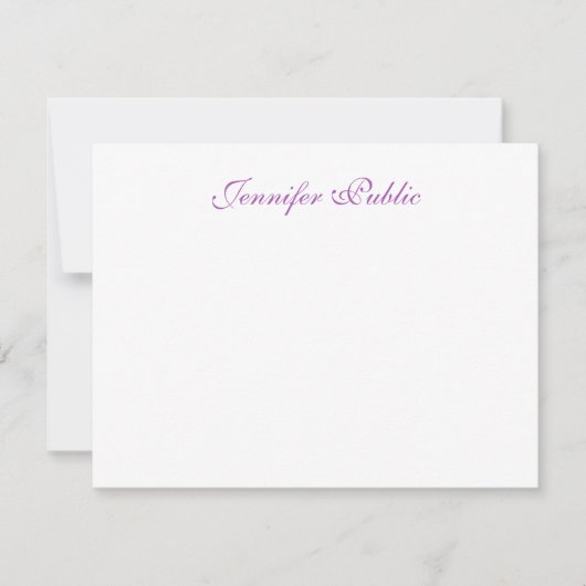 Nom de script manuscrit tendance Modèle simple (Devant)
