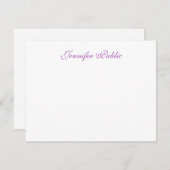 Nom de script manuscrit tendance Modèle simple (Devant / Derrière)