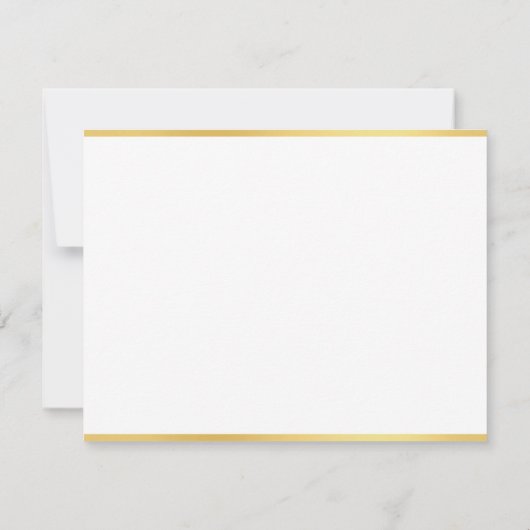 Nom de script manuscrit Texte Or Blanc Modèle (Dos)