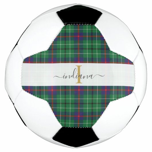 Nom de script monogrammé Clan Duncan Tartan à carr (Devant)