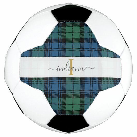 Nom de script monogrammé Plaid Clan Campbell Tarta (Devant)