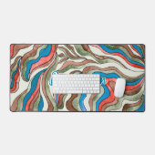 Nom de script ondulé bleu rouge vert rétro funky (Clavier et souris)