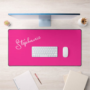 Nom de script personnalisé Hot Pink brillant éléga