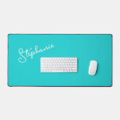 Nom de script personnalisé minimaliste Turquoise (Clavier et souris)
