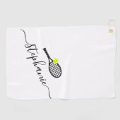 Nom de script personnalisé Tennis Serviette main (Horizontal)
