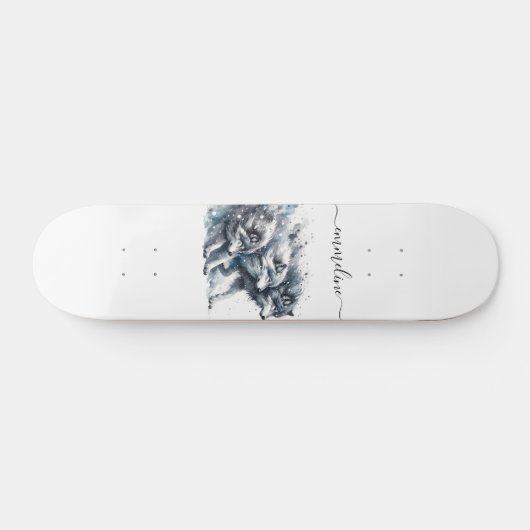 Nom de script personnalisé Wolf Pack Skateboard (Horz)