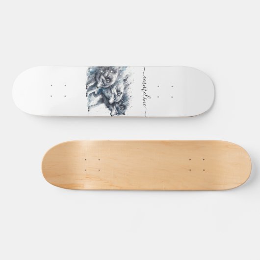 Nom de script personnalisé Wolf Pack Skateboard (Horz)