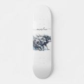 Nom de script personnalisé Wolf Pack Skateboard (Devant)