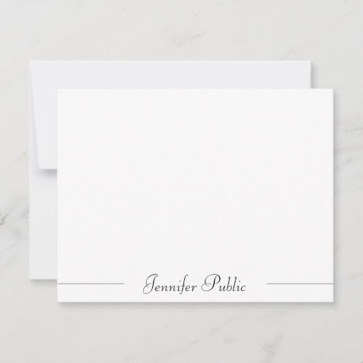 Nom de script Typographie moderne Modèle simple (Devant)