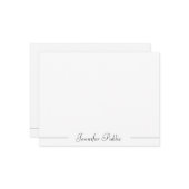 Nom de script Typographie moderne Modèle simple (Devant/Arrière en situation)