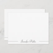 Nom de script Typographie moderne Modèle simple (Devant / Derrière)