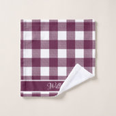 Nom de script Vérifications Buffalo Bourgone Moder (Gant de toilette)