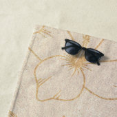 Nom de serviette de plage personnalisée Sea Turtle (En situation)