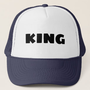 Nom de texte King personnalisé Casquette Cool Casq