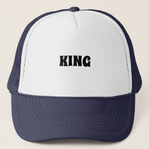 Nom de texte King personnalisé Casquette Cool Casq