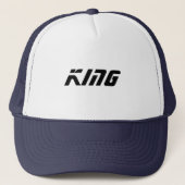 Nom de texte King personnalisé Casquette Cool Casq (Devant)