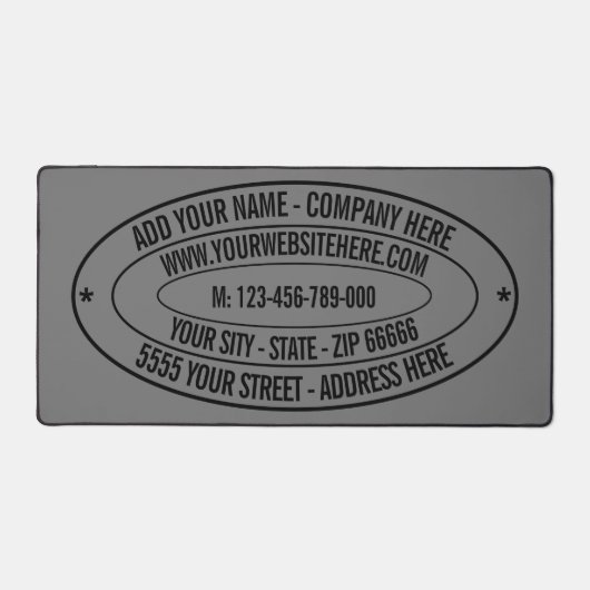 Nom de texte personnalisé Informations d'adresse V (Recto)