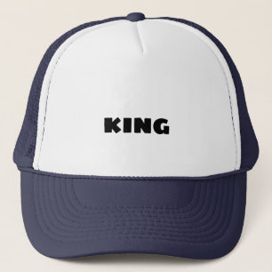 Nom de texte personnalisé King Casquettes Chapeaux