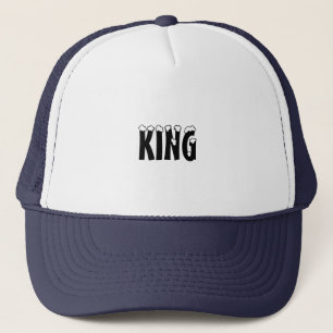 Nom de texte personnalisé King Casquettes Chapeaux