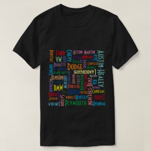 Nom de voiture Puzzle T-shirt