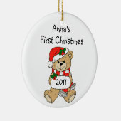 Nom de votre enfant Premier ornement de Noël (Droite)