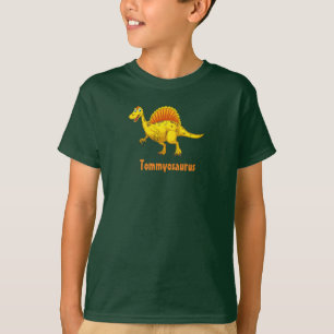 Nom de votre enfant T-shirt TeeShirt Dinosaur