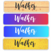 Nom de voyage personnalisé, Autocollants de valise (Devant)