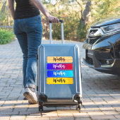 Nom de voyage personnalisé, Autocollants de valise (Valise Insitu)