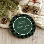 NOM DÉCOR PLAID BUFFLE VERT Photo Noël Souvenir