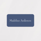 Nom d'enfant bleu coloré Étiquettes pour vêtements (Design 1)