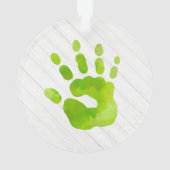 NOM D'Enfant Empreinte verte Bois intemporel Garde (dos)
