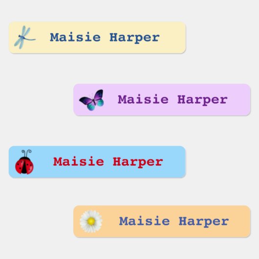 Nom d'enfant imperméable personnalisé étiquettes (Groupe)