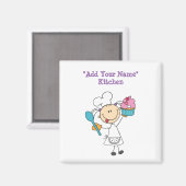 Nom d'enfant Réfrigérateur Magnet (Recto/Verso)