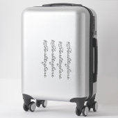 Nom d'entreprise de site Web Autocollant de fenêtr (Sur valise)