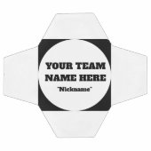 Nom d'équipe de football personnalisable simple (Plat)