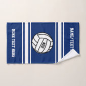 Nom d'équipe de nombre de joueur de volleyball (Serviette à main)