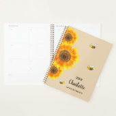 Nom des abeilles beiges jaunes des tournesols (Devant avec enveloppe)