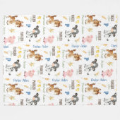 Nom des animaux de ferme Couverture de répétition  (Devant (Horizontal))