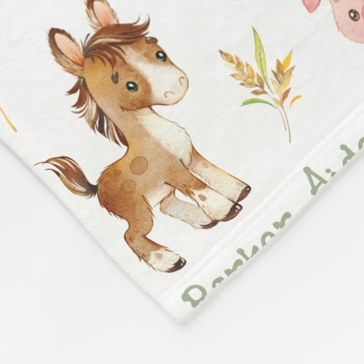 Nom des animaux de ferme Couverture de répétition  (Coin)