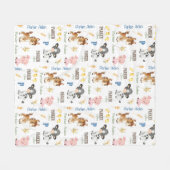 Nom des animaux de ferme Couverture de répétition  (Devant (Horizontal))