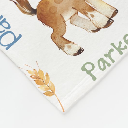 Nom des animaux de ferme Couverture de répétition (Coin)